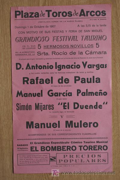 Carteles toros: Cartel de toros de Arcos. - Foto 1