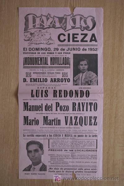 Affissi Tauromachia: Cartel de toros de Cieza.