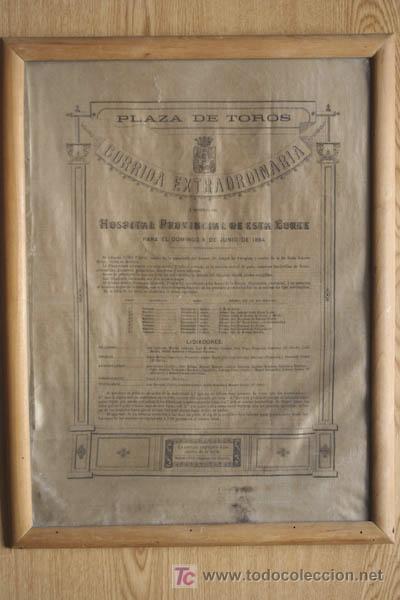 Carteles toros: Cartel de toros de Madrid. 1884. - Foto 1