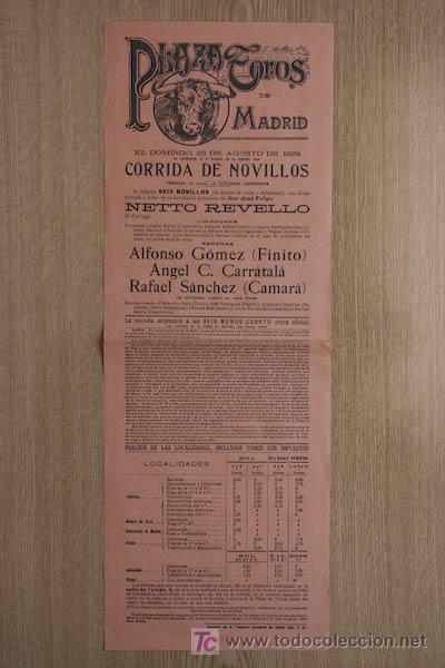 Carteles toros: Cartel de toros de Madrid. - Foto 1