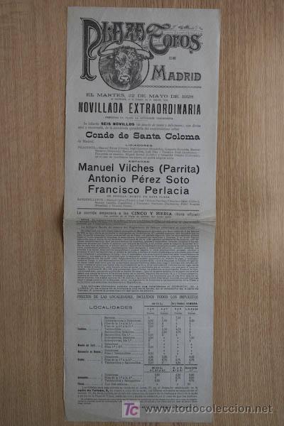 Carteles toros: Cartel de toros de Madrid. - Foto 1
