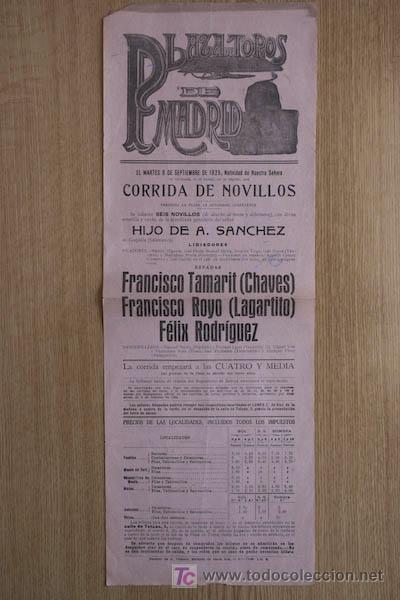 Carteles toros: Cartel de toros de Madrid. - Foto 1