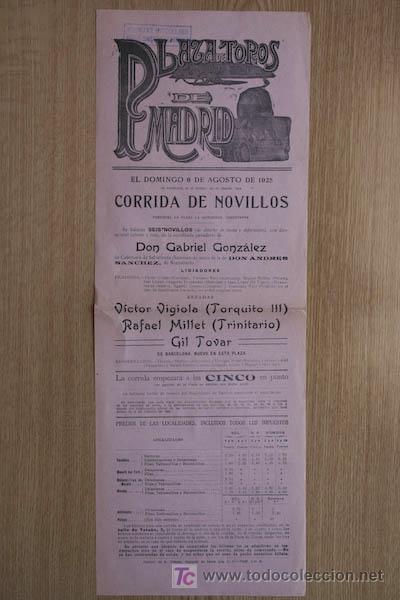 Carteles toros: Cartel de toros de Madrid. - Foto 1
