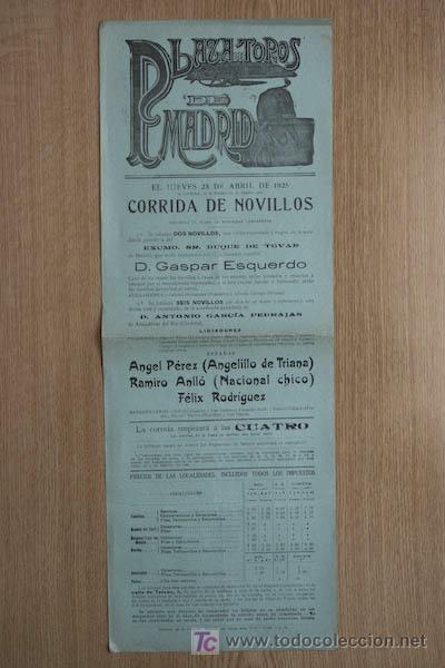 Carteles toros: Cartel de toros de Madrid. - Foto 1
