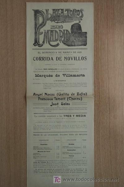 Carteles toros: Cartel de toros de Madrid. - Foto 1