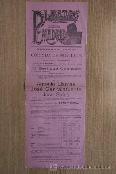 Carteles toros: Cartel de toros de Madrid. - Foto 1