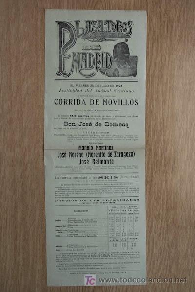 Carteles toros: Cartel de toros de Madrid. - Foto 1