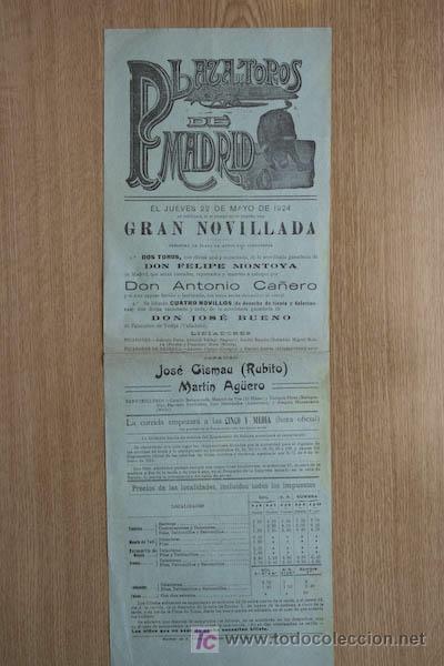 Carteles toros: Cartel de toros de Madrid. - Foto 1