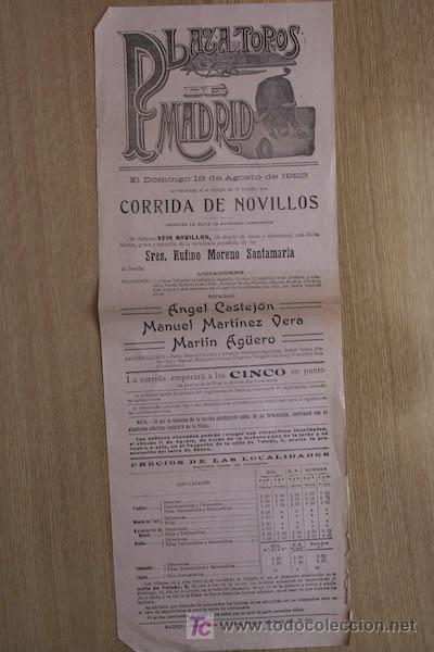 Carteles toros: Cartel de toros de Madrid. - Foto 1