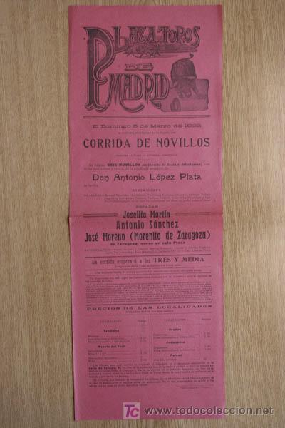 Carteles toros: Cartel de toros de Madrid. - Foto 1
