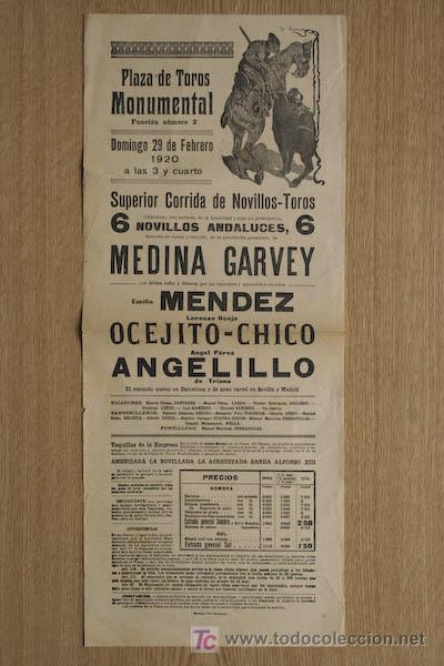 Carteles toros: Cartel de toros de Barcelona. - Foto 1