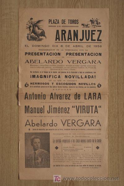 Carteles toros: Cartel de toros de Aranjuez. - Foto 1