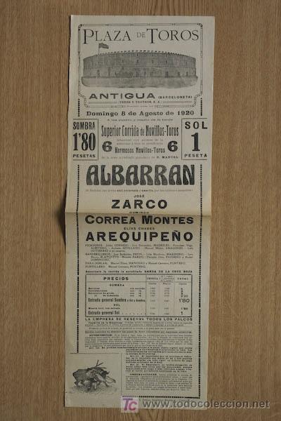 Carteles toros: Cartel de toros de Barcelona. - Foto 1