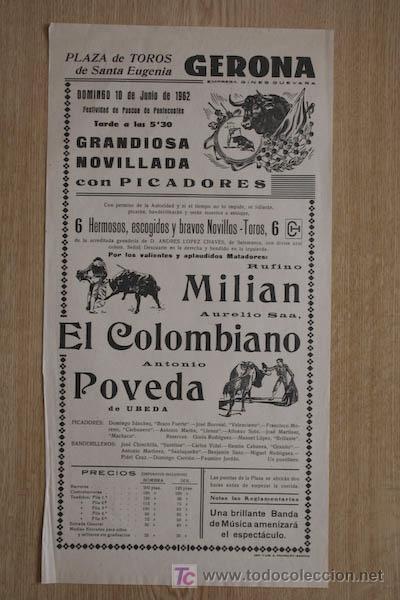 Affissi Tauromachia: Cartel de toros de Gerona.