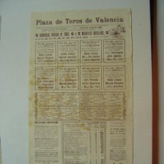 Carteles Toros: CARTEL TOROS - VALENCIA - JULIO DE 1951
