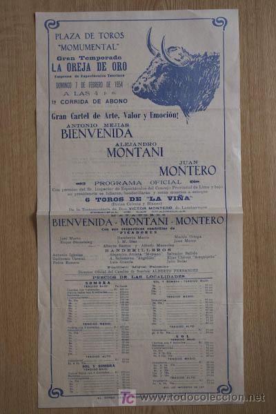 Carteles toros: Cartel de toros de Per&uacute;. - Foto 1