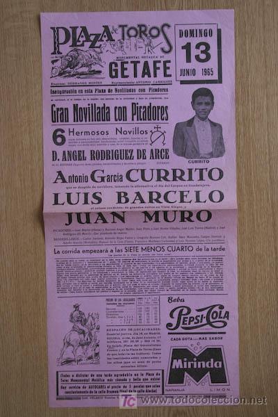 Carteles toros: Cartel de toros de Getafe. - Foto 1