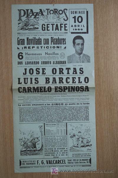 Carteles toros: Cartel de toros de Getafe. - Foto 1