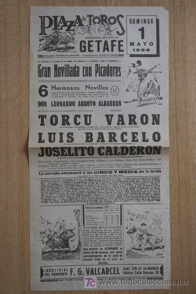 Carteles toros: Cartel de toros de Getafe. - Foto 1