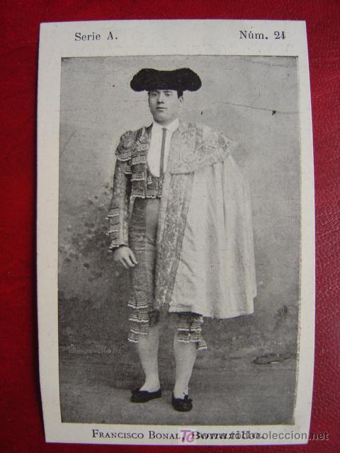 Carteles toros: PROGRAMA-CROMO DE TOROS - VALENCIA - JULIO DE 1900 - TORERO: BONARILLO - Foto 1