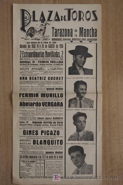 Carteles toros: Cartel de toros de Tarazona de la Mancha. - Foto 1