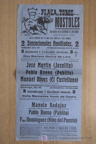Carteles toros: Cartel de toros de M&oacute;stoles. - Foto 1
