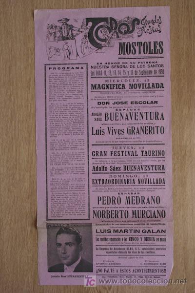 Carteles toros: Cartel de toros de M&oacute;stoles. - Foto 1