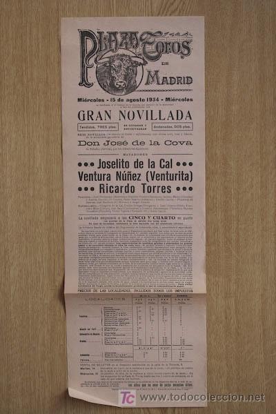 Carteles toros: Cartel de toros de Madrid. - Foto 1
