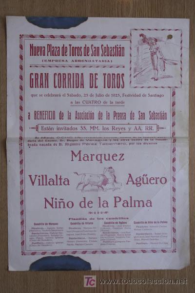 Carteles toros: Cartel de toros de Madrid. 1925. - Foto 1