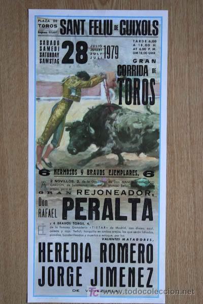 Affissi Tauromachia: Cartel de toros de Sant Feliu de Guixols. 1979.