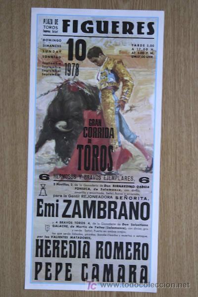 Carteles toros: Cartel de toros de Figueres. 1978. - Foto 1