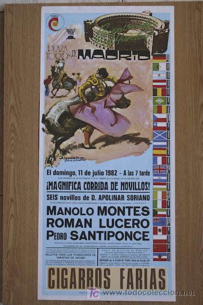 Affissi Tauromachia: Cartel de toros de Madrid. 1982.