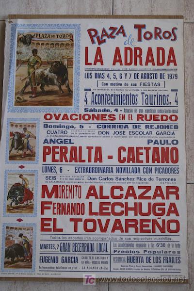 Affissi Tauromachia: Cartel de toros de La Adrada. 1979.