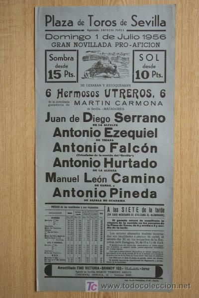 Carteles Toros: Cartel de toros de Sevilla.