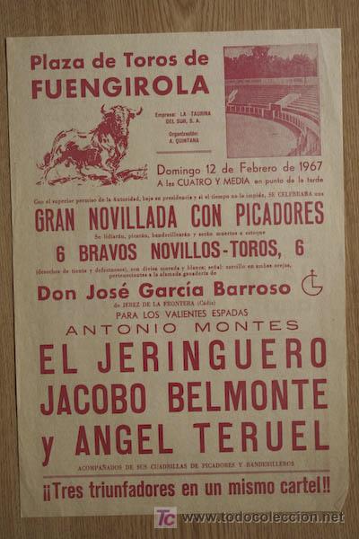 Carteles toros: Cartel de toros de Fuengirola. - Foto 1