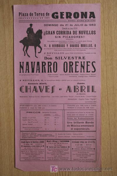 Affissi Tauromachia: Cartel de toros de Gerona.