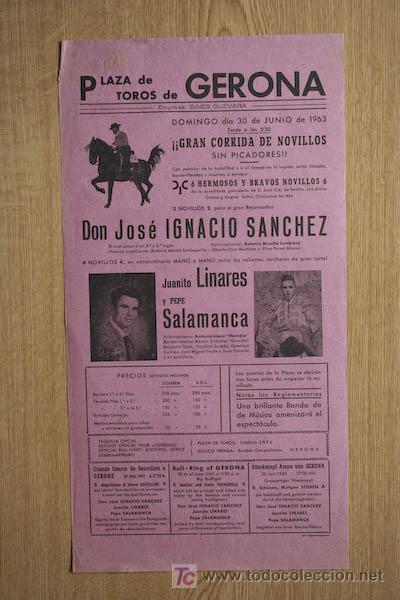 Affissi Tauromachia: Cartel de toros de Gerona.