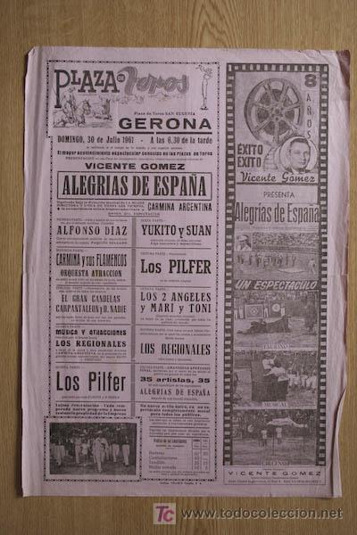 Affissi Tauromachia: Cartel de toros de Gerona.