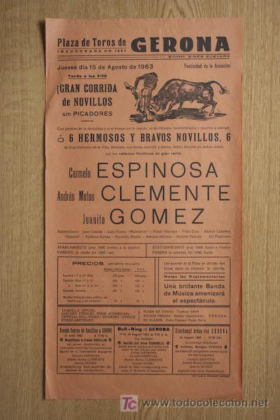 Affissi Tauromachia: Cartel de toros de Gerona.