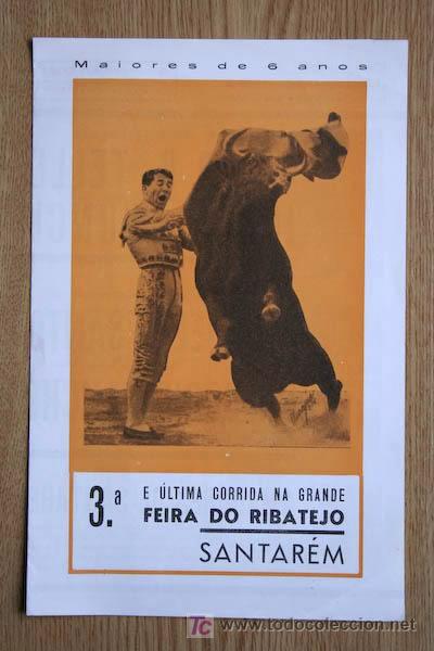 Carteles toros: Programa de toros de Santar&eacute;m. - Foto 1