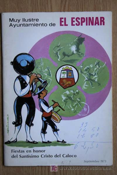 Carteles toros: Programa de Fiestas de El Espinar. 1973. - Foto 1