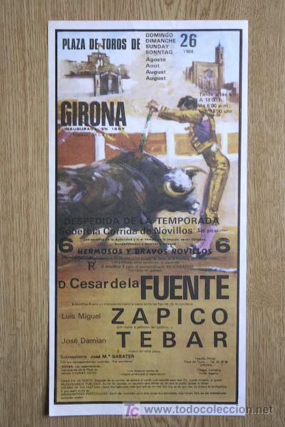 Affissi Tauromachia: Program de toros de Girona.