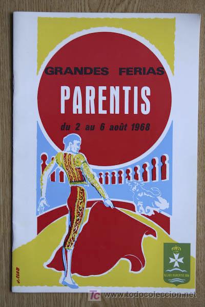 Affissi Tauromachia: Pograma de toros de Parentis.