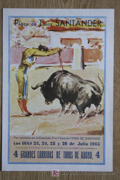 Affissi Tauromachia: Programa de toros de Santander.