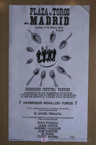 Affissi Tauromachia: Cartel de toros de Madrid.