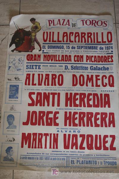 Affissi Tauromachia: Cartel de toros de Villacarrillo.