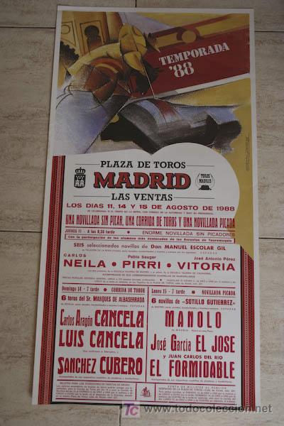 Affissi Tauromachia: Cartel de toros de Madrid.