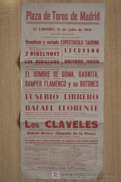 Carteles toros: Cartel de toros de Madrid. - Foto 1