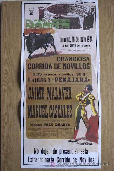 Affissi Tauromachia: Cartel de toros de Madrid. 1984.