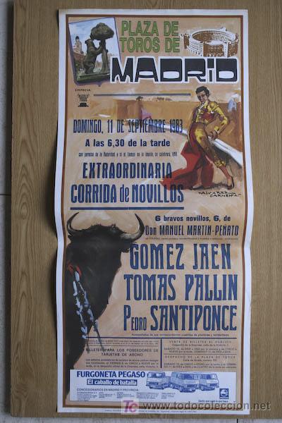 Affissi Tauromachia: Cartel de toros de Madrid. 1983.